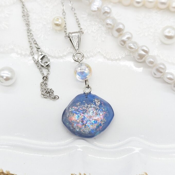 水面(ブルー) のネックレス No.5