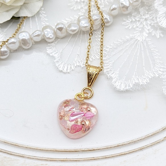 ハートのネックレス ① No.95