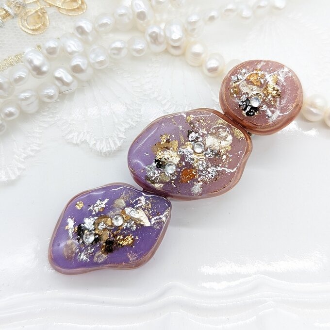 天然石風のヘアピン②No101