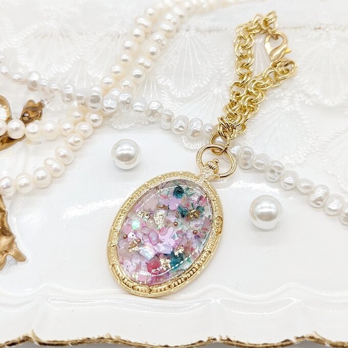 お花畑のバックチャーム No.68