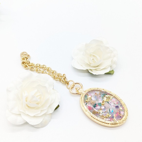 お花畑のバックチャーム No.59