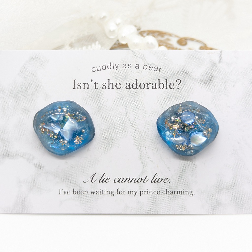 Winter collection 雪のピアス②