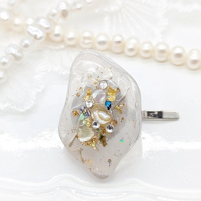 天然石風のポニーフックNo102