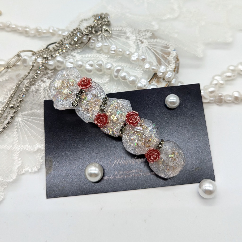 水面(みなも)のバレッタNo.166