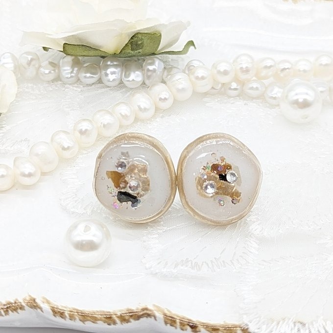 天然石風のピアスNo.126