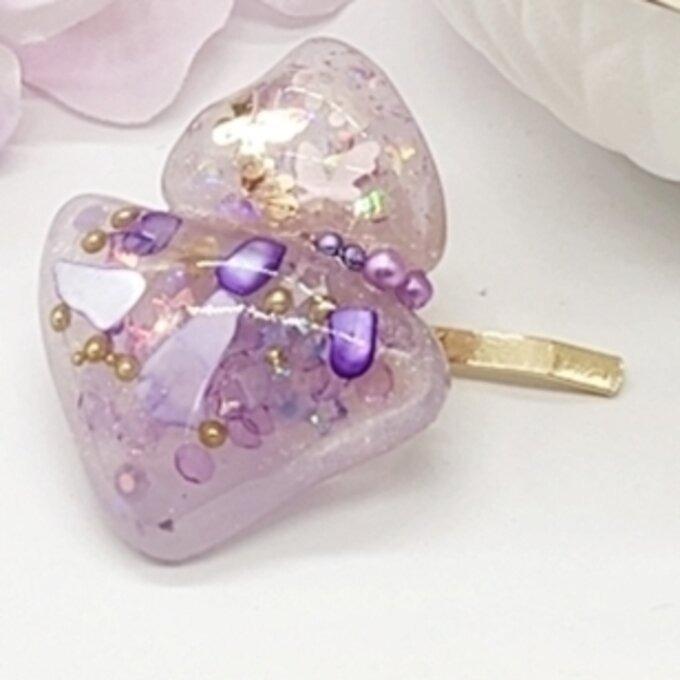 パープルと水面のポニーフック No.62