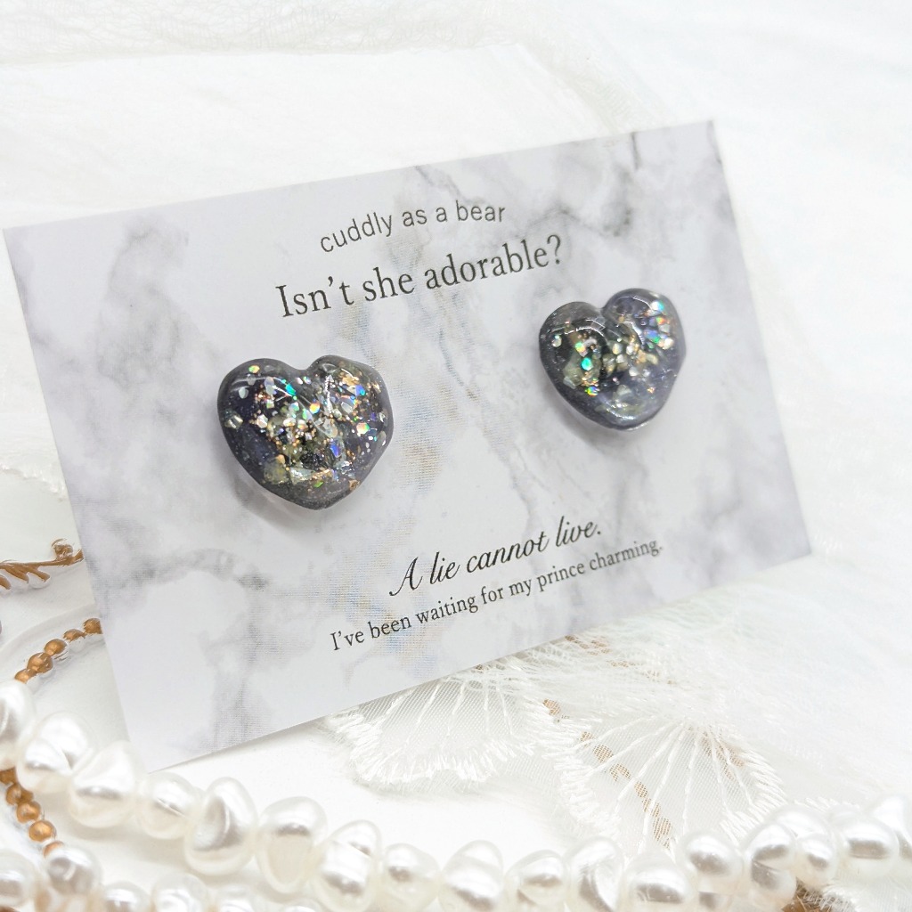 Winter collection 雪のピアス①